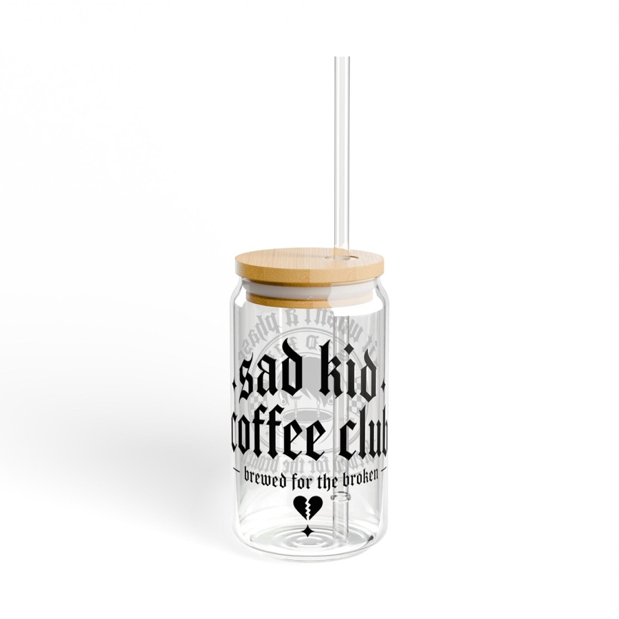 Sad Kid Sipper 16oz glass